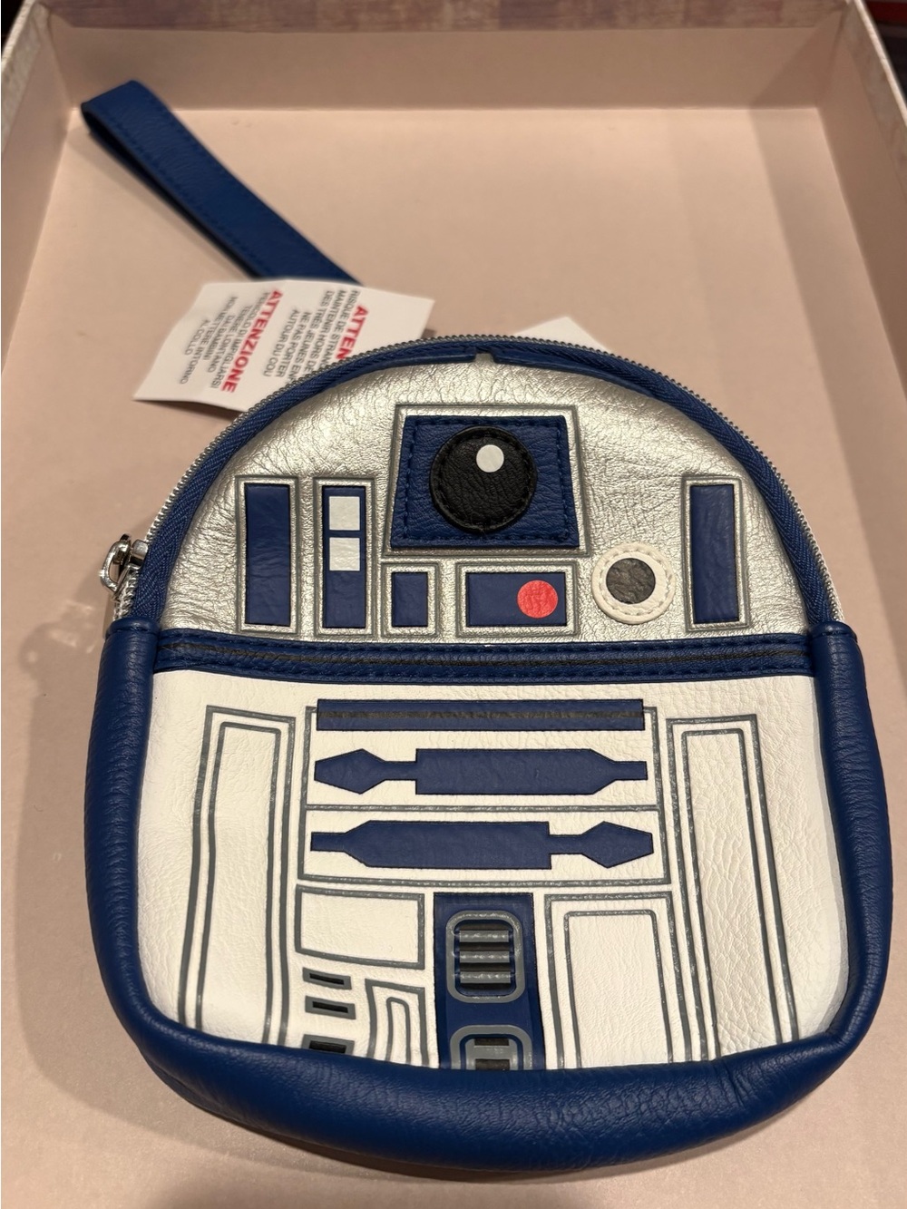 Loungefly Kids Star Droid Wristlet - Blue, Silver, White